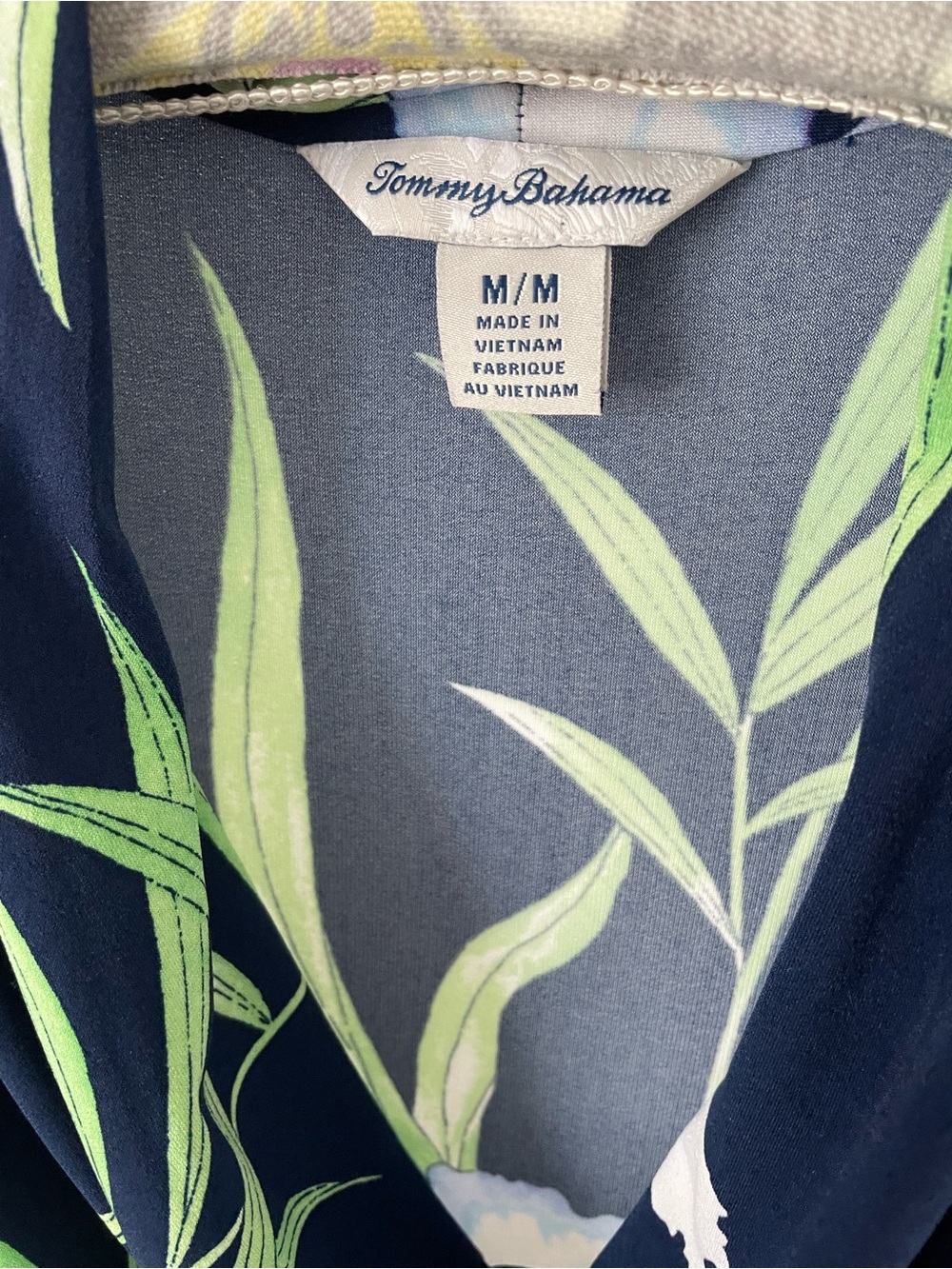Tommy Bahama Acqua Dei Fiore Short Dress Island Navy Medium - Picture 6 of 9